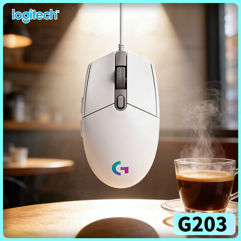 Logitech Mouse G203 - ماوس ألعاب لوجيتك G203 سلكي بإضاءة