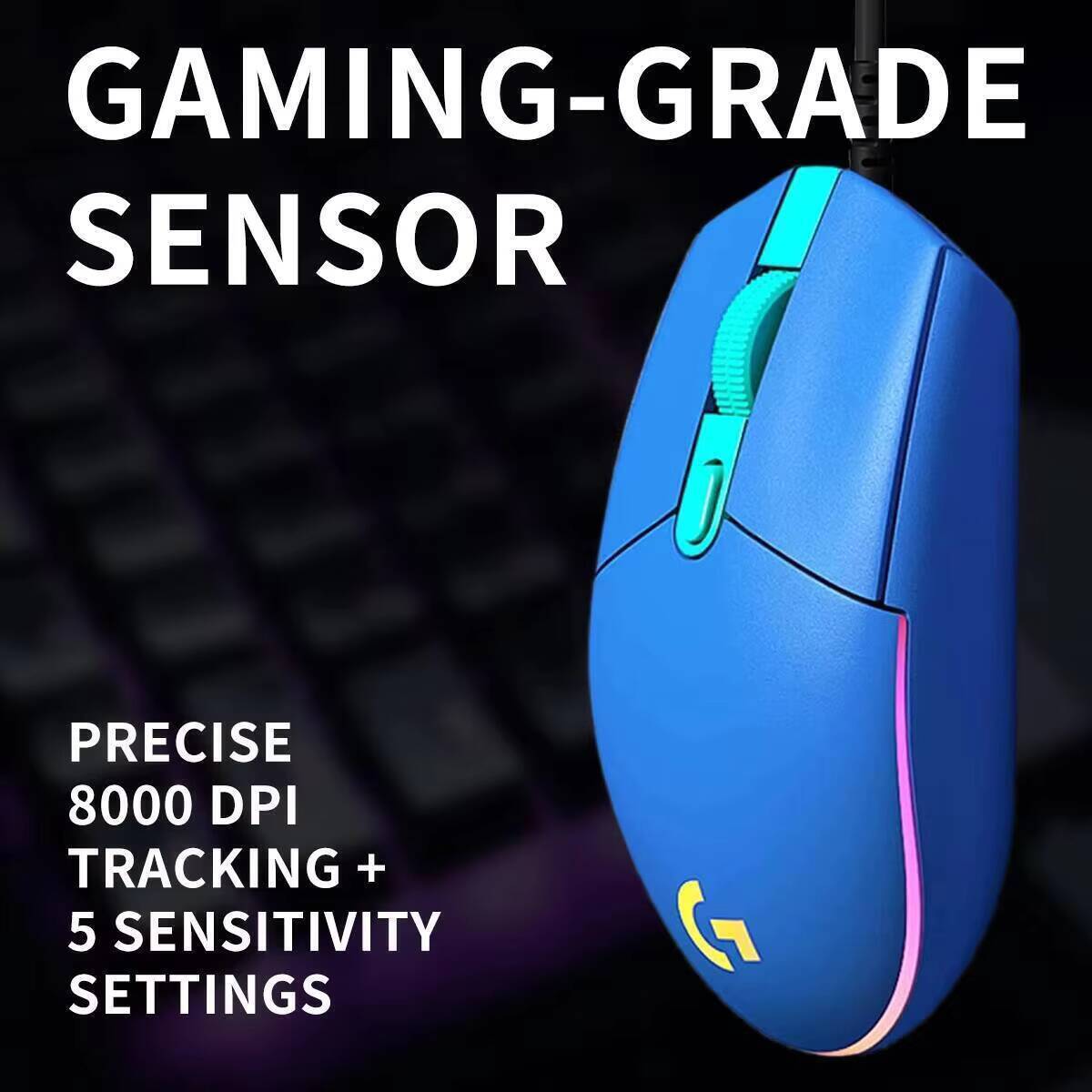 ماوس ألعاب لوجيتك G203 سلكي بإ - مراجعة Logitech Mouse G203 وسعره