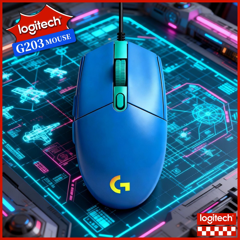 ماوس ألعاب سلكي من لوجيتك G203 - مراجعة Logitech Mouse G203 وسعره