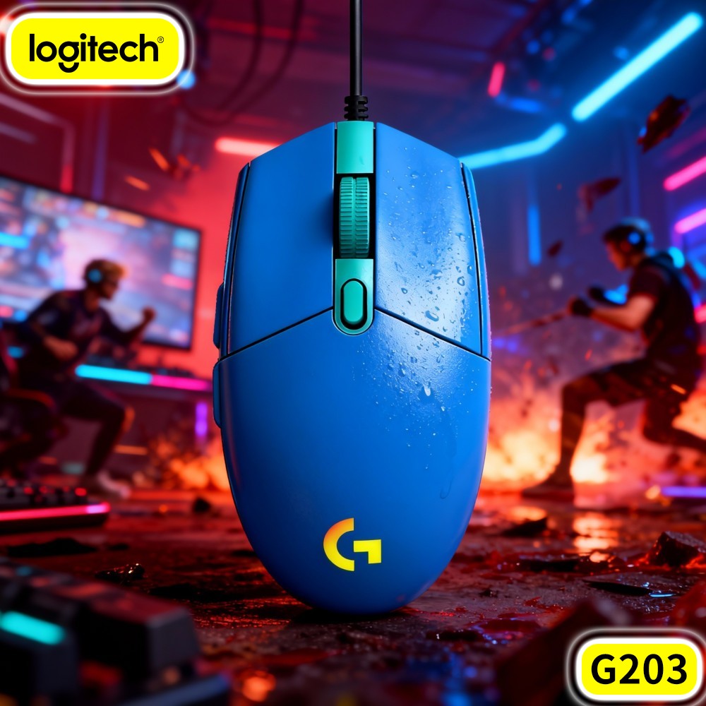ماوس ألعاب لوجيتك G203 سلكي مو - مراجعة Logitech Mouse G203 وسعره