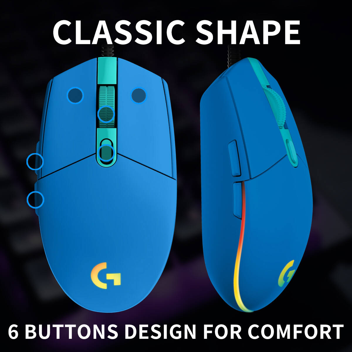 ماوس ألعاب لوجيتك G203 سلكي بس - مراجعة Logitech Mouse G203 وسعره